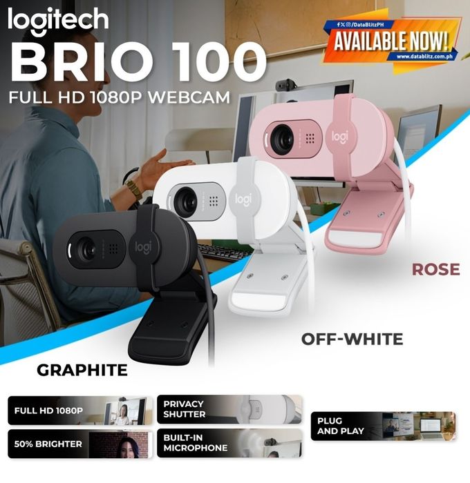 Logitech Brio 100/101 Вебкамера Full HD 1080p Веб-камера