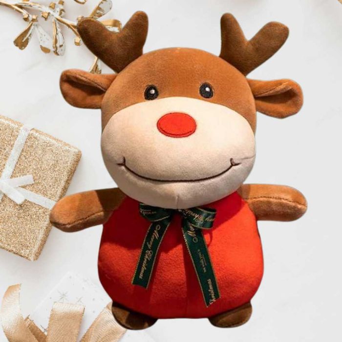 Коледна плюшена играчка 25см – Дядо Коледа или Еленче
