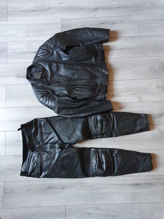 Combinezon moto de piele "LOUIS" (geaca + pantaloni) - Marime 50