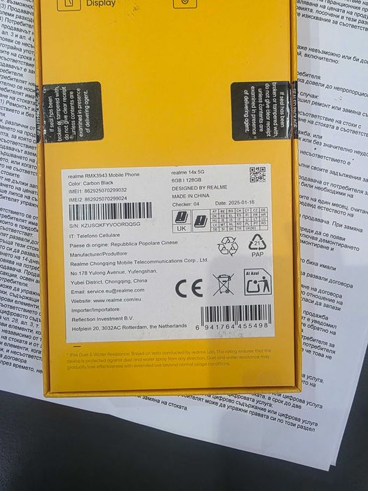 Realme 14 X RAM 6GB / 128GB Black