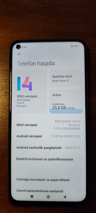 Redmi Note 9T 5G telefon. 4Gb/128Gb. Smartfon. Смартфон. Телефон