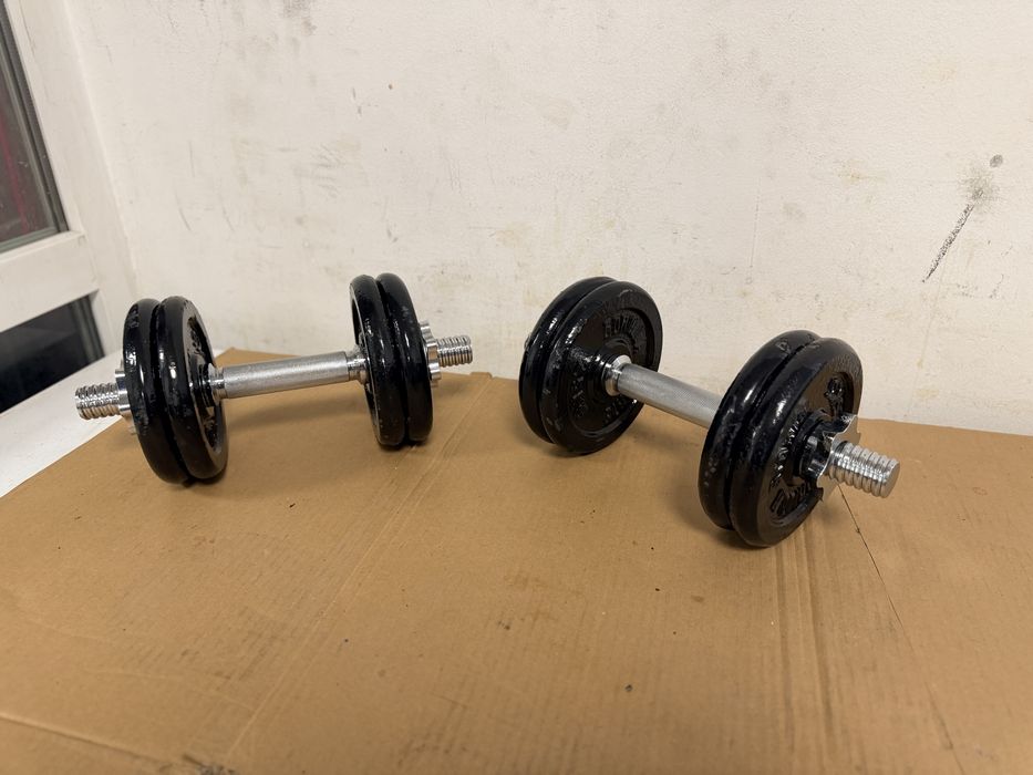 Gantere reglabile noi set 25 kg. 12,5 kg+12,5 kg=25 kg pret promo 250 lei