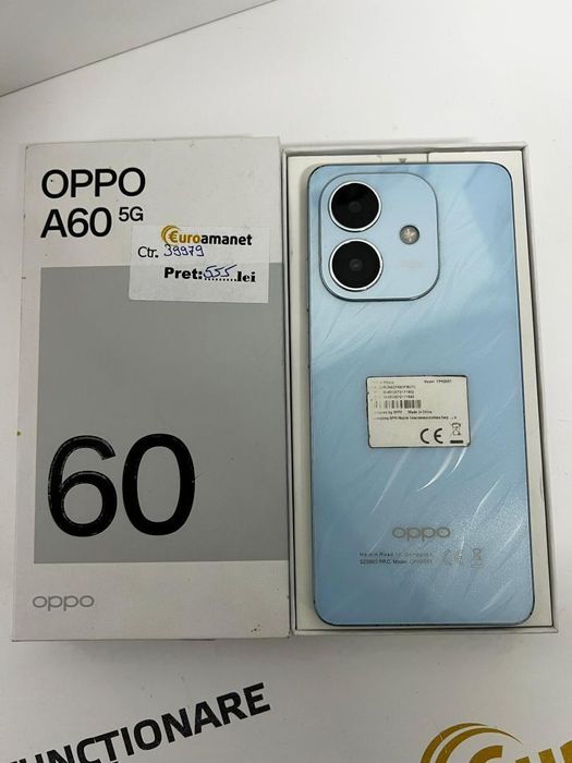 Telefon mobil OPPO A60, 4GB RAM, 128GB, 5G, Ocean Blue -I-