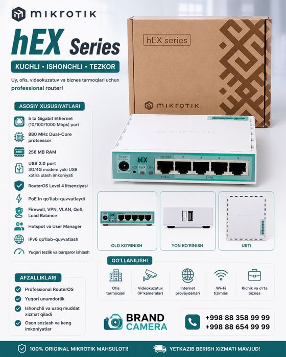 MIKROTIK hEX RB750Gr3 kimga kere bosa bor