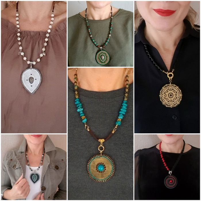 Продам колье ручной работы.