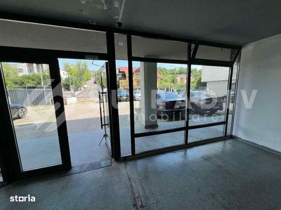 Spațiu comercial de închiriat–103 mp utili, vitrină generoasă,Borhanci