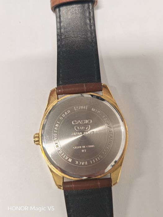 Ceas Casio MTP-1302 Auriu, Analogic, Curea Piele – Original