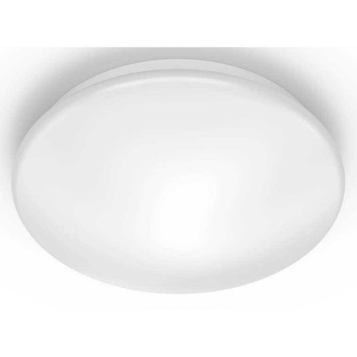 Plafoniera LED Philips Canopus CL259, 20W, 2000 lm, temperatura lumina 2700K, IP44, 39 cm, Metal/Plastic, Alb, clasa energetica F