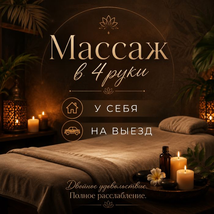 Профессиональный массаж в 4руки