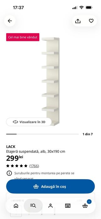 Etajera suspendata