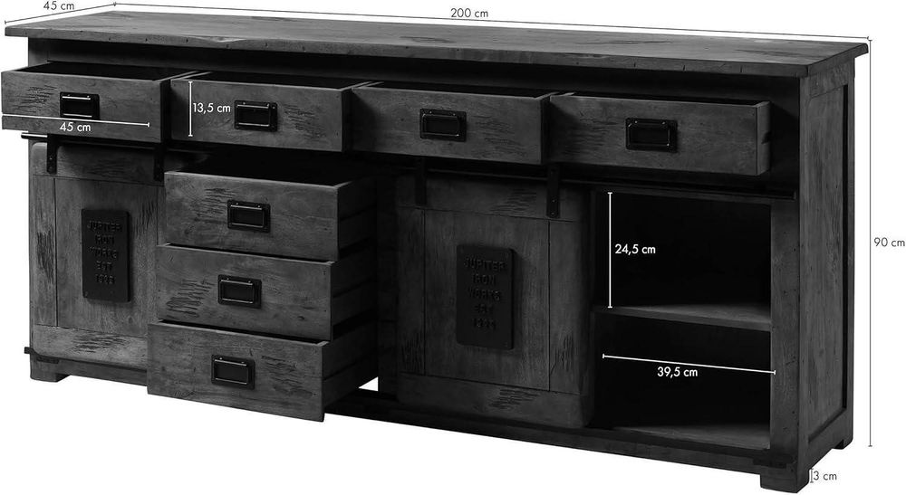 Бюфет  mango 200x45x90 естествено лакиран