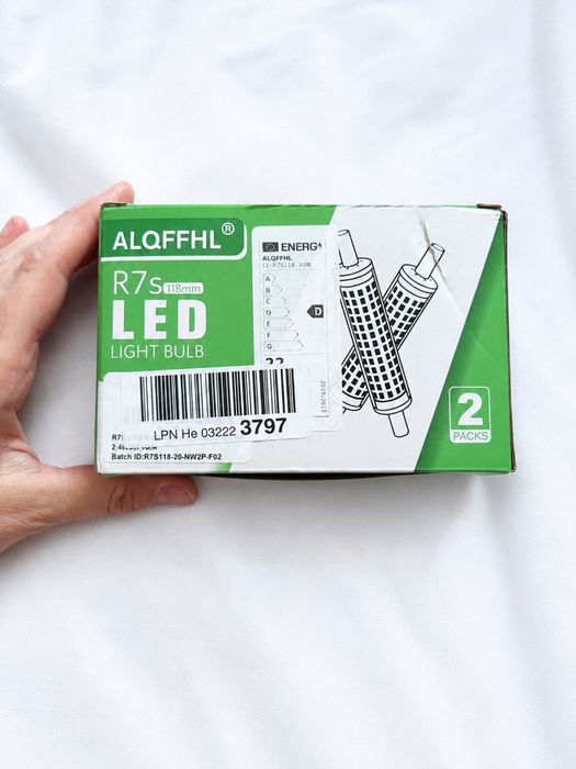 Set 2 Becuri LED R7s 118mm, 30W, Alb Cald/Neutru, Economice, Noi