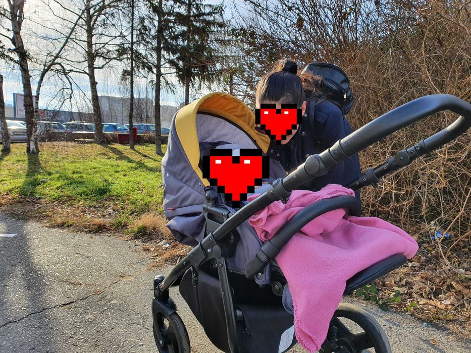 Количка Buba 3в1, столче за кола, зимен и летен кош