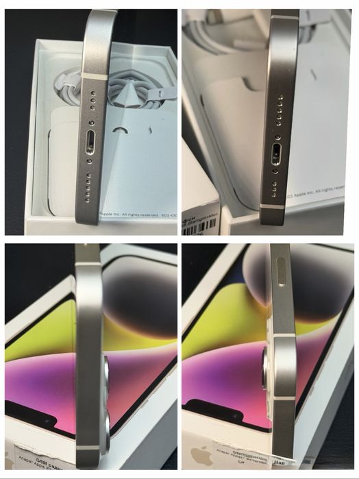 Apple iphone 14 НОВ  WHITE A2882 перфектен Епъл айфон MPUR3RX