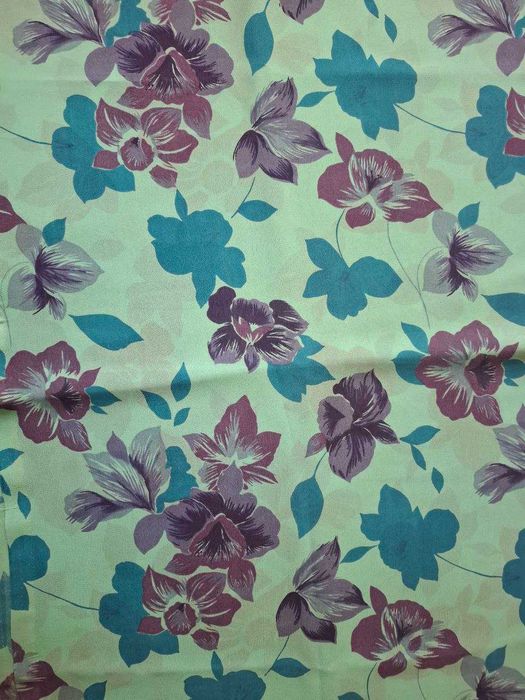 Отрез натурального крепдешина советского периода