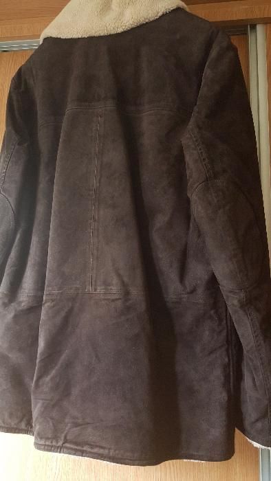 Geaca din piele imblanita OAKWOOD France _ NOUA_ Palton