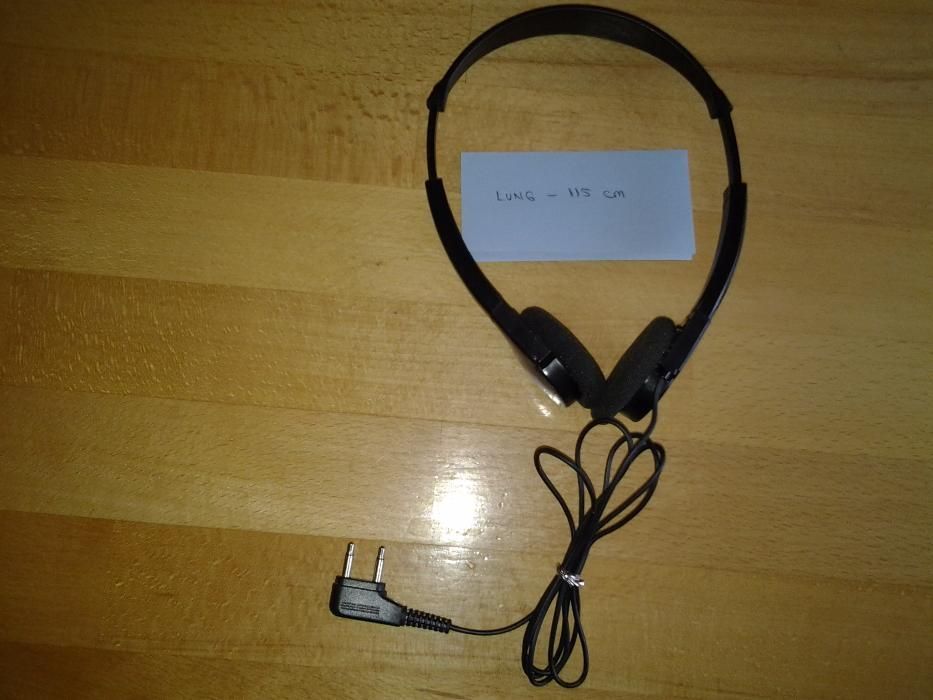 Casti audio cu 2 pini