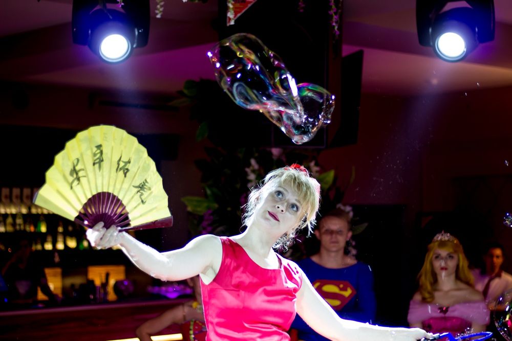 Шоу мыльных пузырей