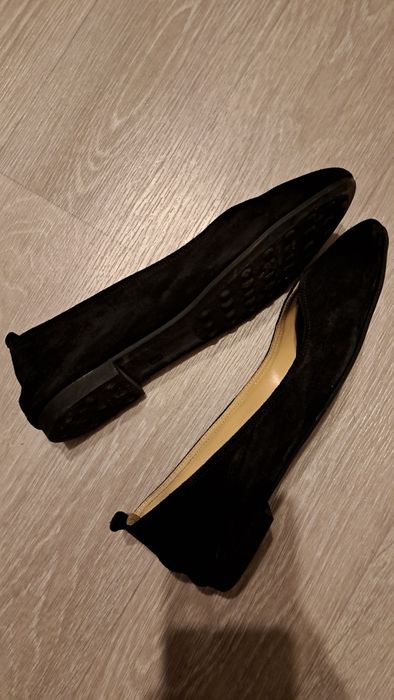 Балетки из натуральной замши