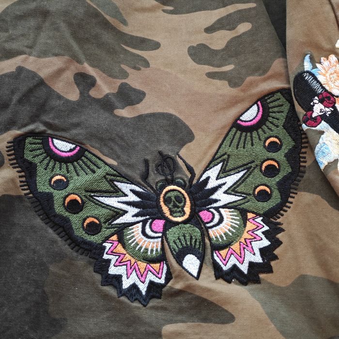 Geacă camo / camouflage Zadig & Voltaire Malibu amour skull Luxury