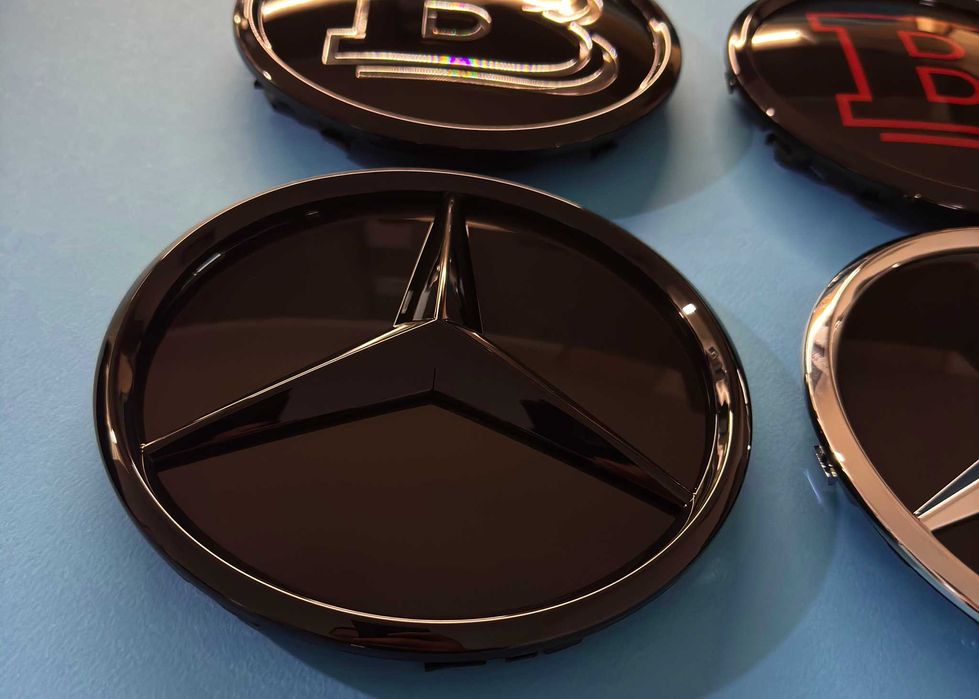 Mercedes емблема, Brabus, решетка, лого брабус мерцедес бадж