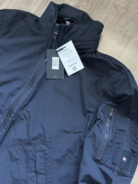 Преходно яке/ветровка Tommy Hilfiger Cotton Mix Stand Collar Jacket
