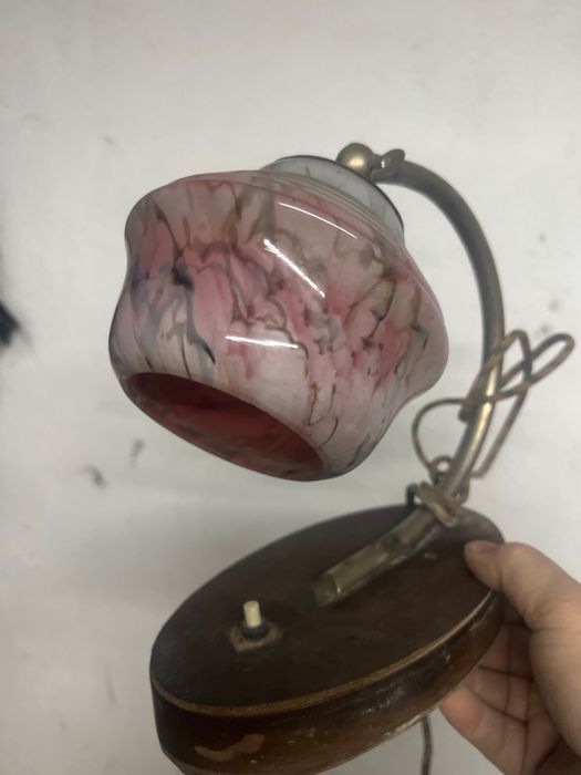 Lampa birou,abajur pictat