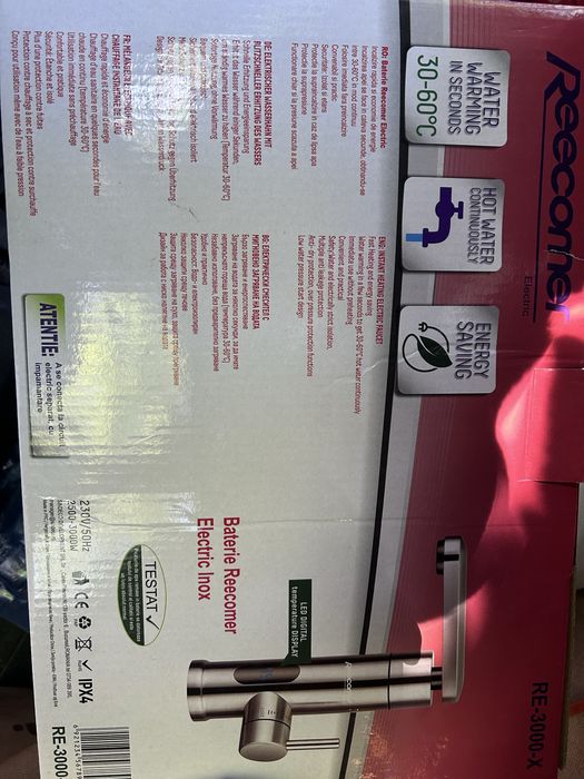 Baterie robinet baie bucatarie instant electric