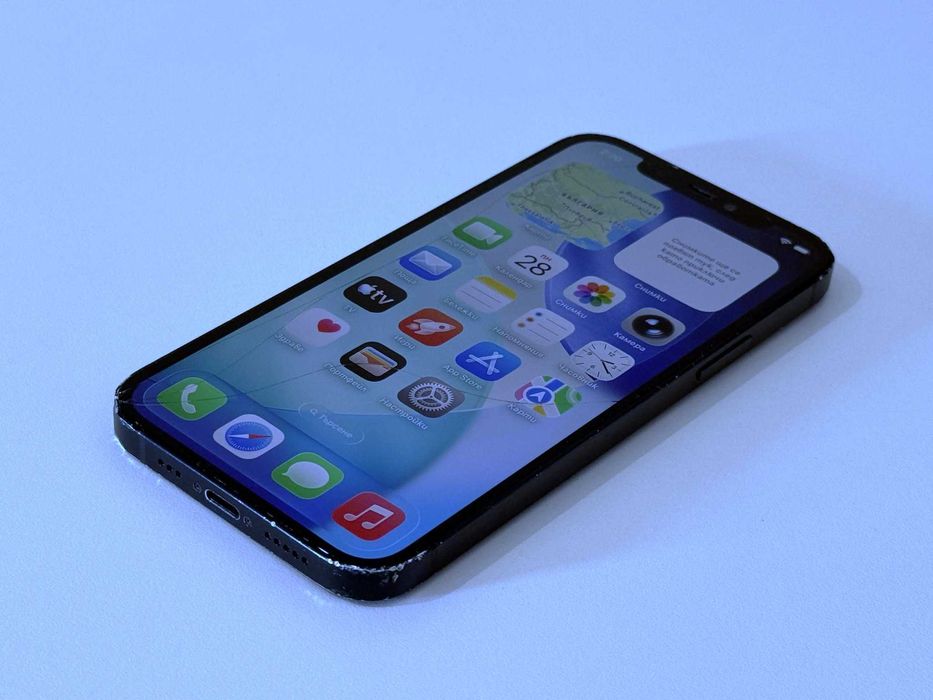 Бартер! iPhone 12 Black (Черен) 77% Батерия.