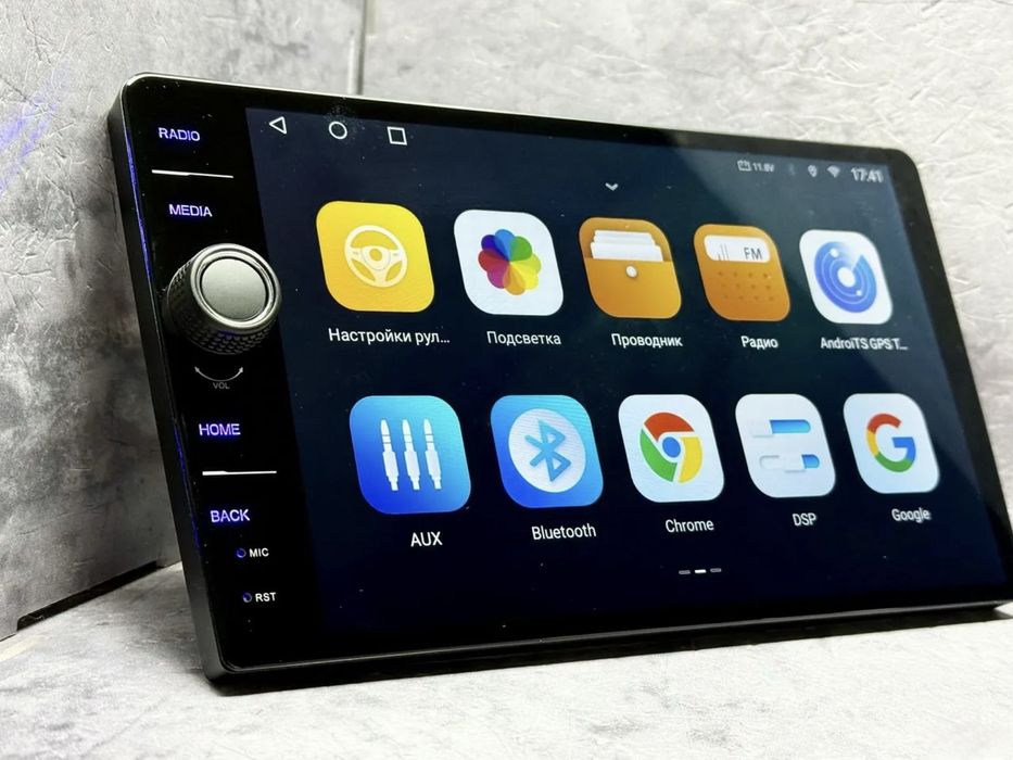 Магнитола для любого авто 14 андроид 8ядер 4+64г 6+128г сим карта янги