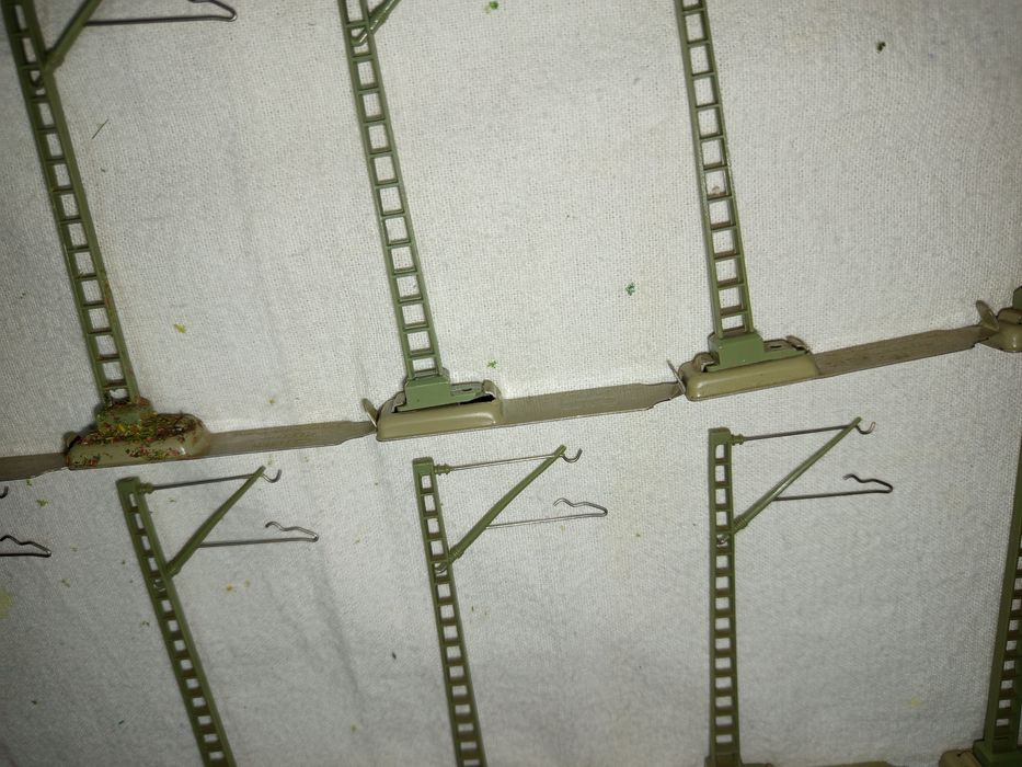 Set stâlpi de catenare HO Marklin trenulețe diorama Roco piko