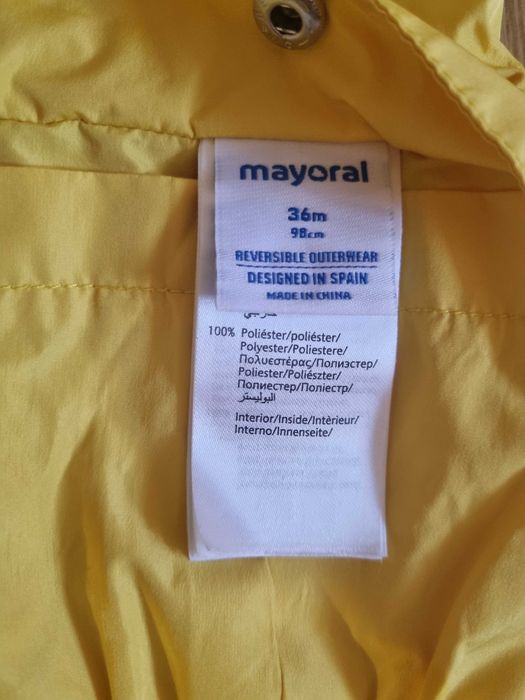 Детско яке тип ветровка за момиченце на Mayoral.