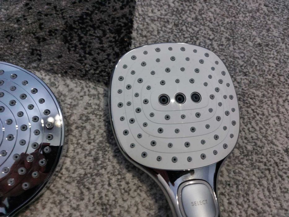 Para de dus Hansgrohe Raindance Select E120 cu 3 jeturi, white-chrome