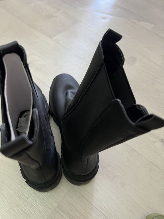 Сапоги черные новая челси ботинки