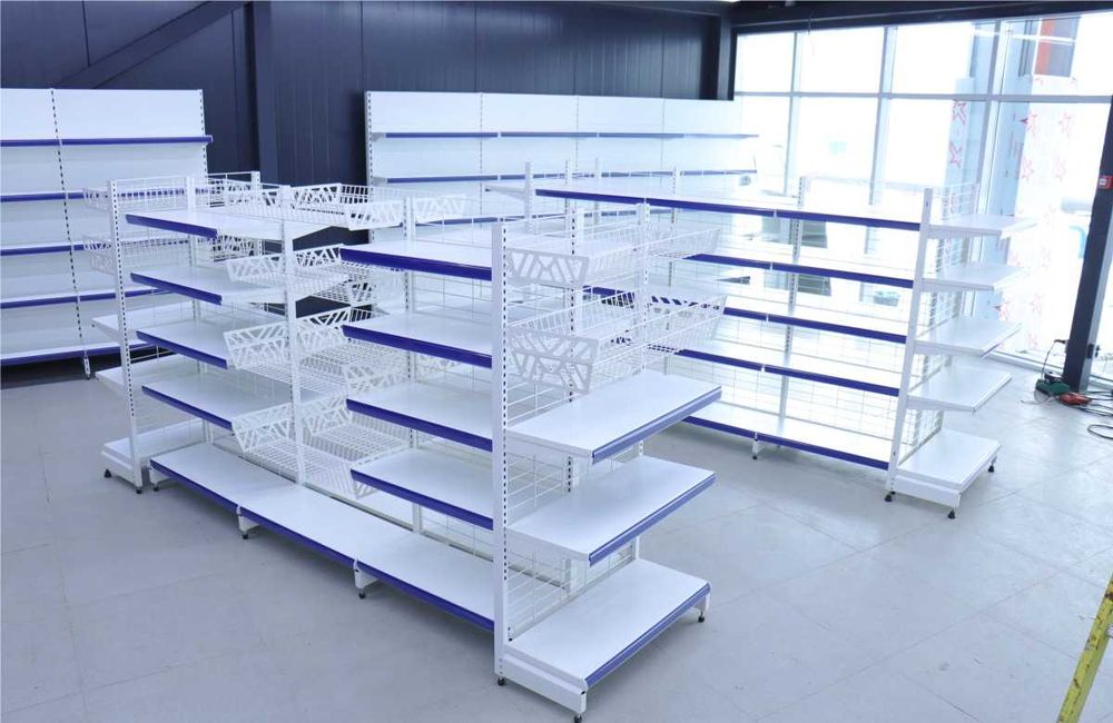 Стеллаж металлический сборный, полка стеллаж, полка металлическая alts