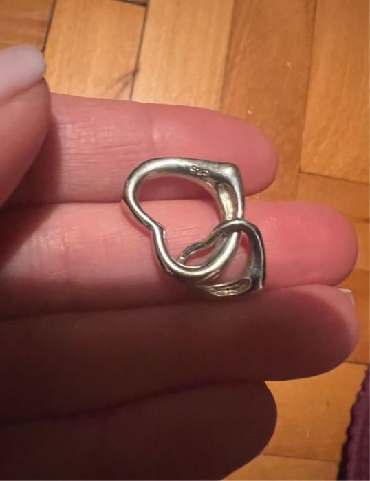 Pandantiv argint 2 inimi