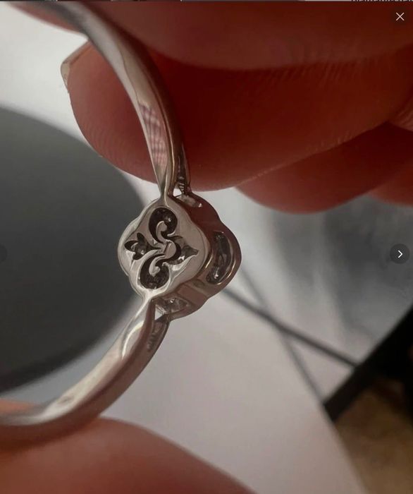 Inel de logodnă Coriolan aur alb 18K cu diamante naturale 0,464 ct