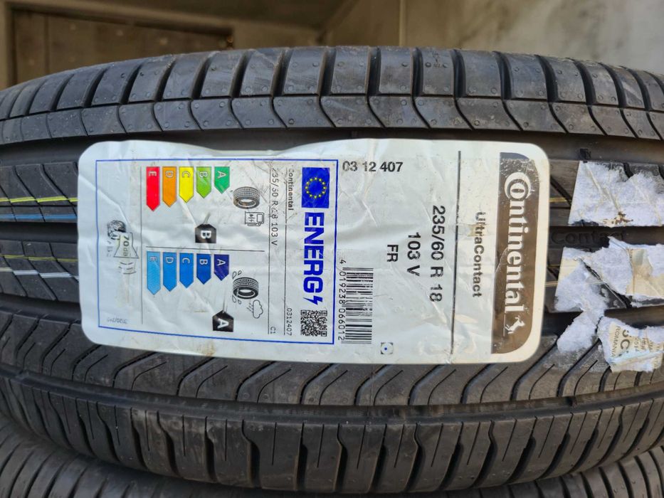 4 Anvelope de VARA - 235/60/18 103V FR - Continental Ultra Contact - NOU - DOT 2023 ! SUPER PRET !