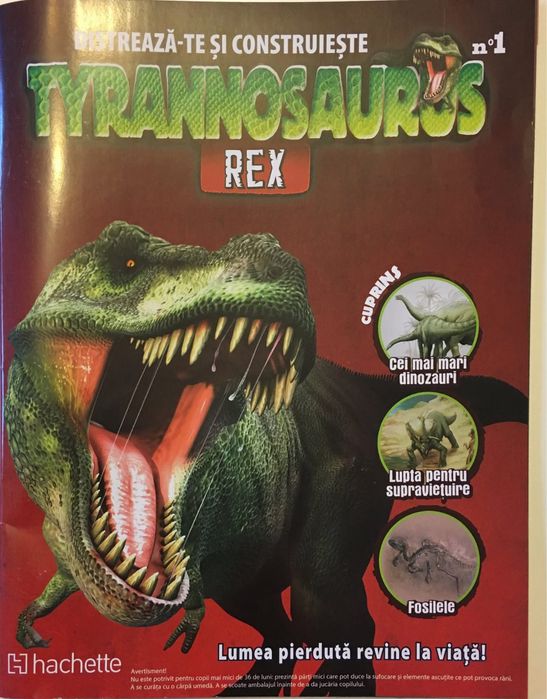 Dinozaurul T Rex de construit 80 numere