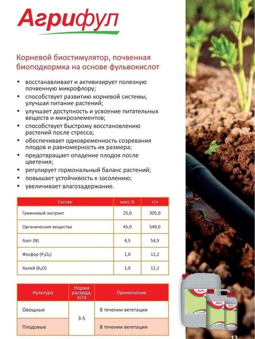 Agriful Удобрения Agritecno (Испания)