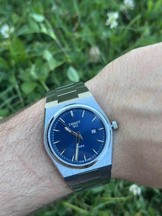Vand ceas Tissot Prx cadran 40mm albastru inchis