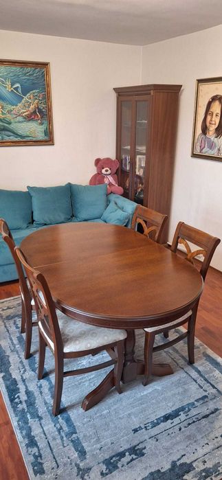 Masă extensibilă, stil Europa + 6 Scaune, stil Borghi