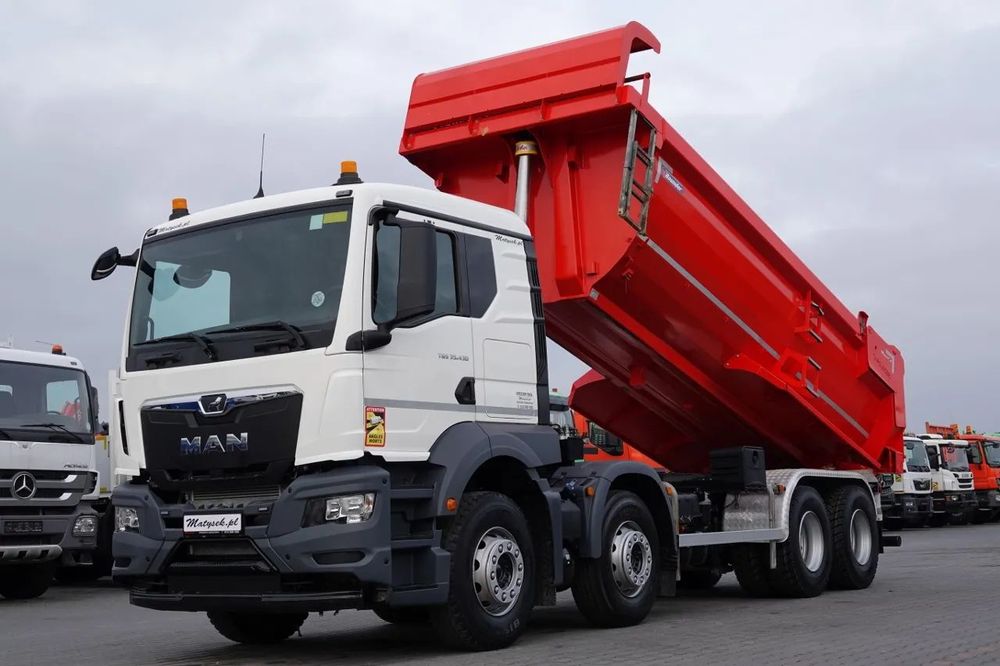 MAN TGS 35.430 / 8X4 / BASCULANĂ SPATE / HYDROCLAP / PNEURI 100% / 2022 / 109.000 PLN KM