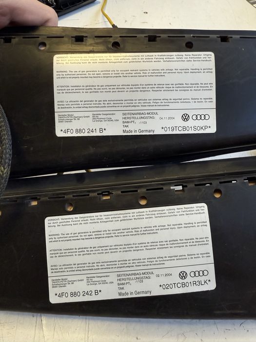 Airbag за седалка volkswagen bmw audi hyundai