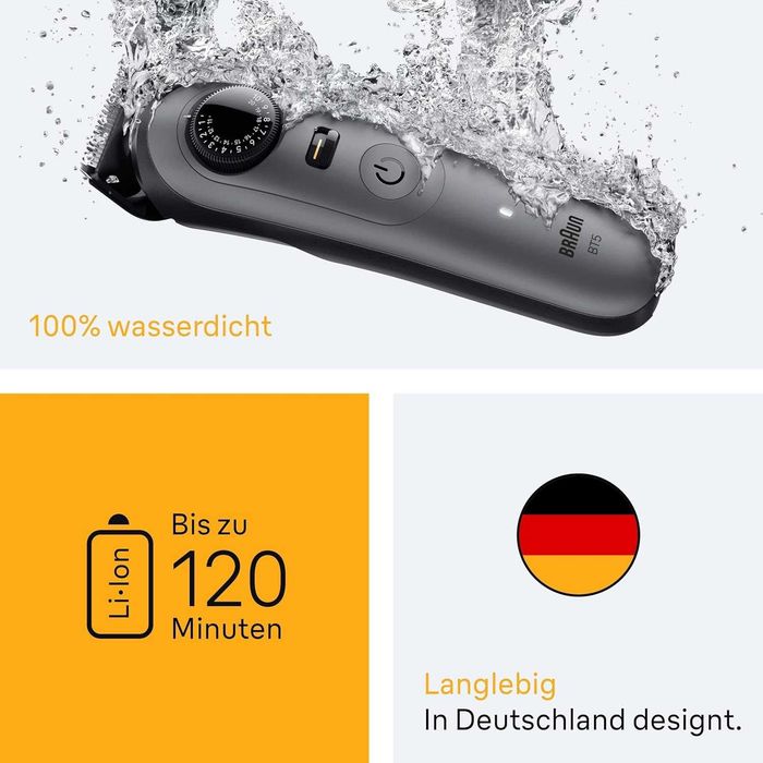 Машинка за подстригване Braun BT5525 Series 5  Водоустойчив за брада