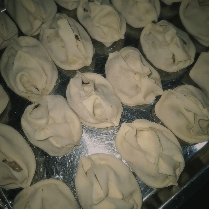 Домашние пельмени  манты