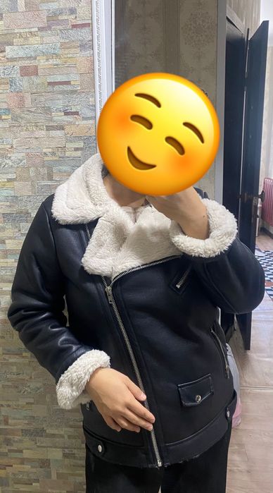 Продам дубленку черную