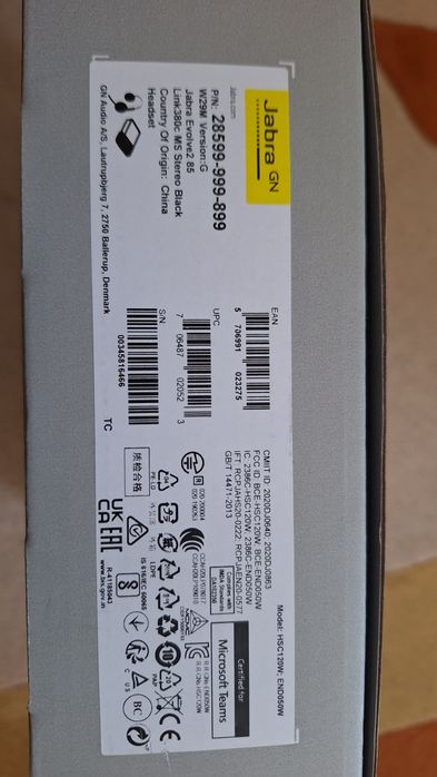 ‼️Jabra Evolve 2 MS 85 top casti NOI la cutie