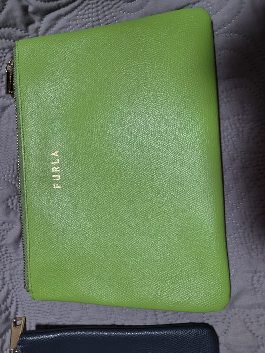 Несесер Furla,зелен и син