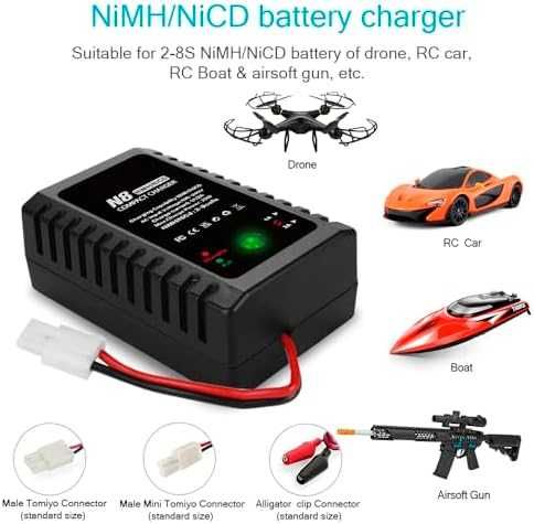 Ново Зарядно за RC батерии NiMH/NiCd 2.4-9.6V Mini/Standard Tamiya